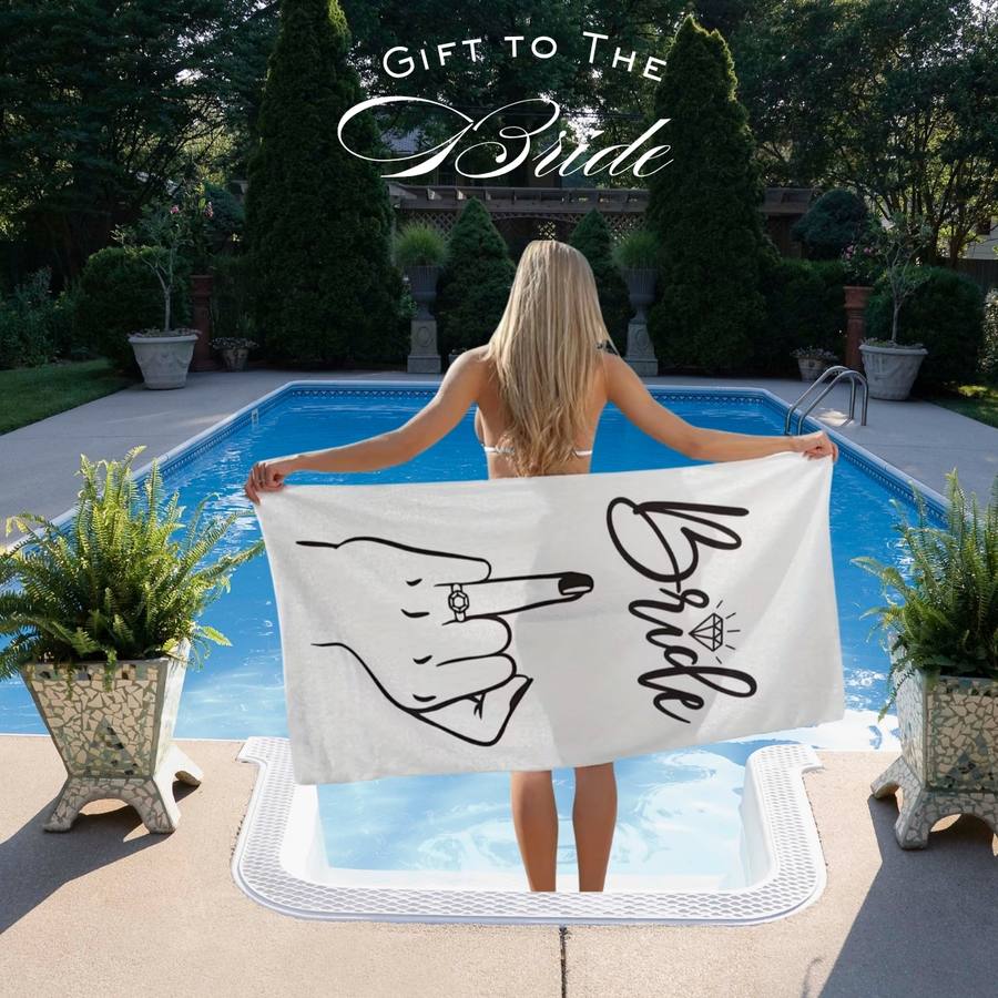 Boujee Bride Gift Towel included in Wifey VIP bachelorette package