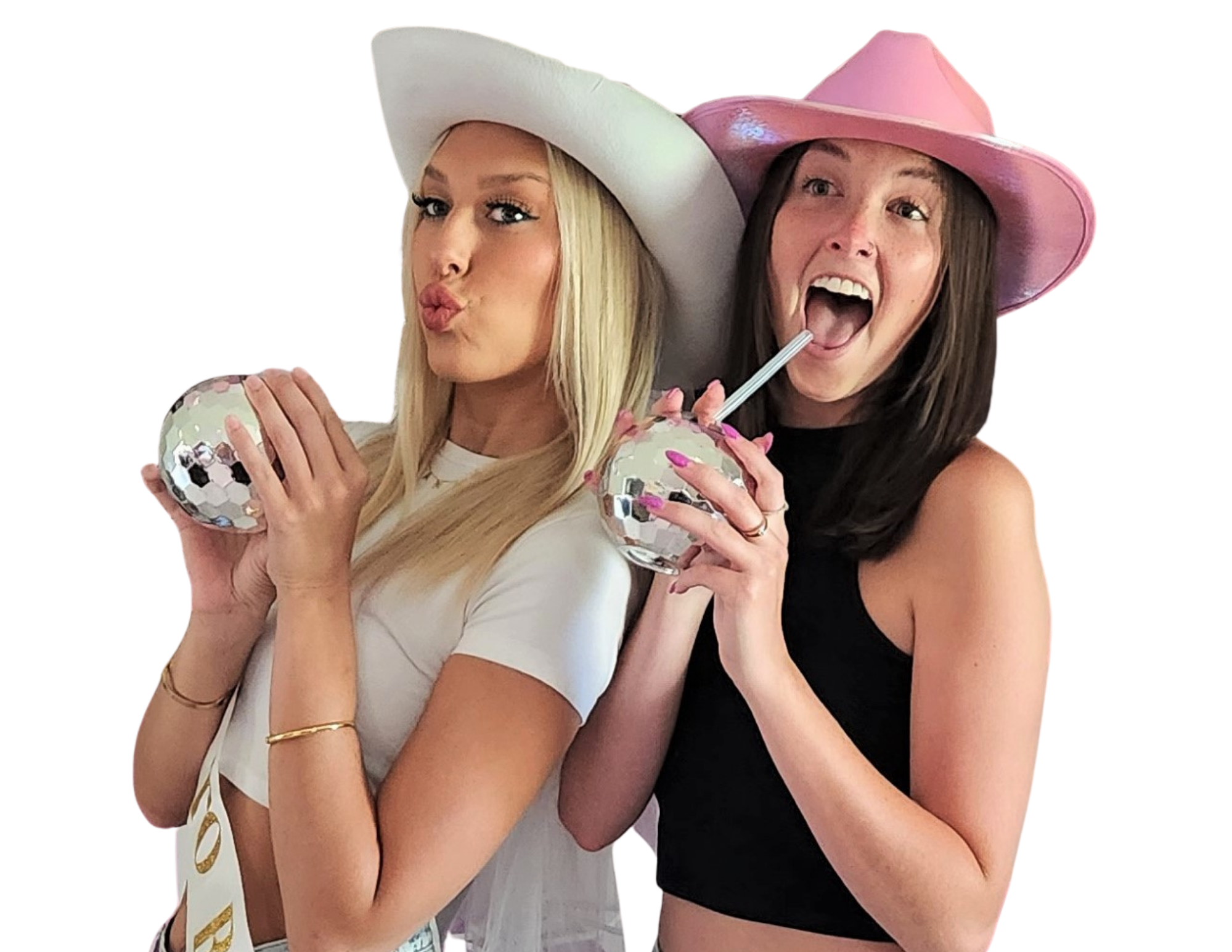 Disco ball drink cups bachelorette rental Scottsdale AZ