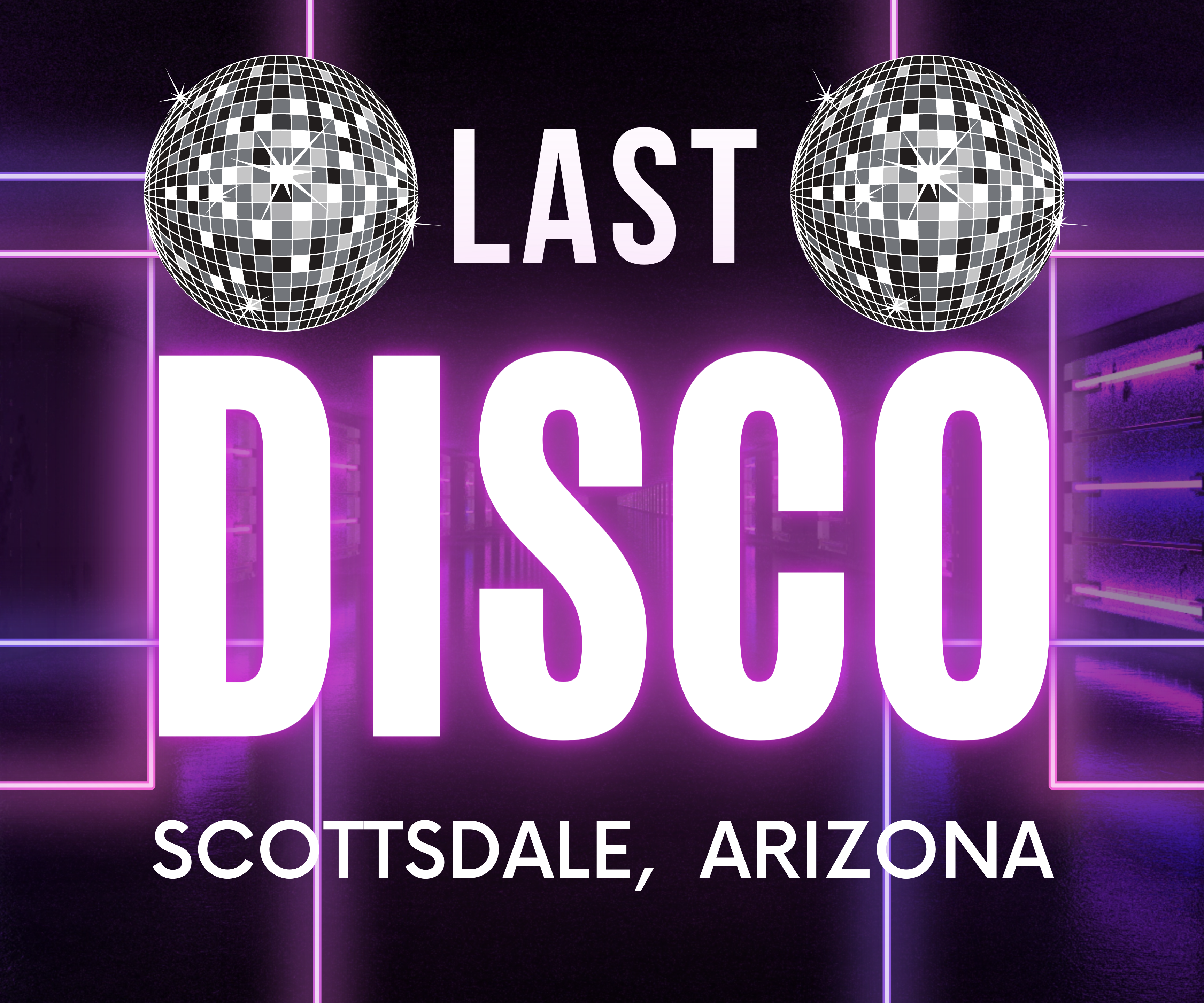 Last Disco bachelorette banner Scottsdale