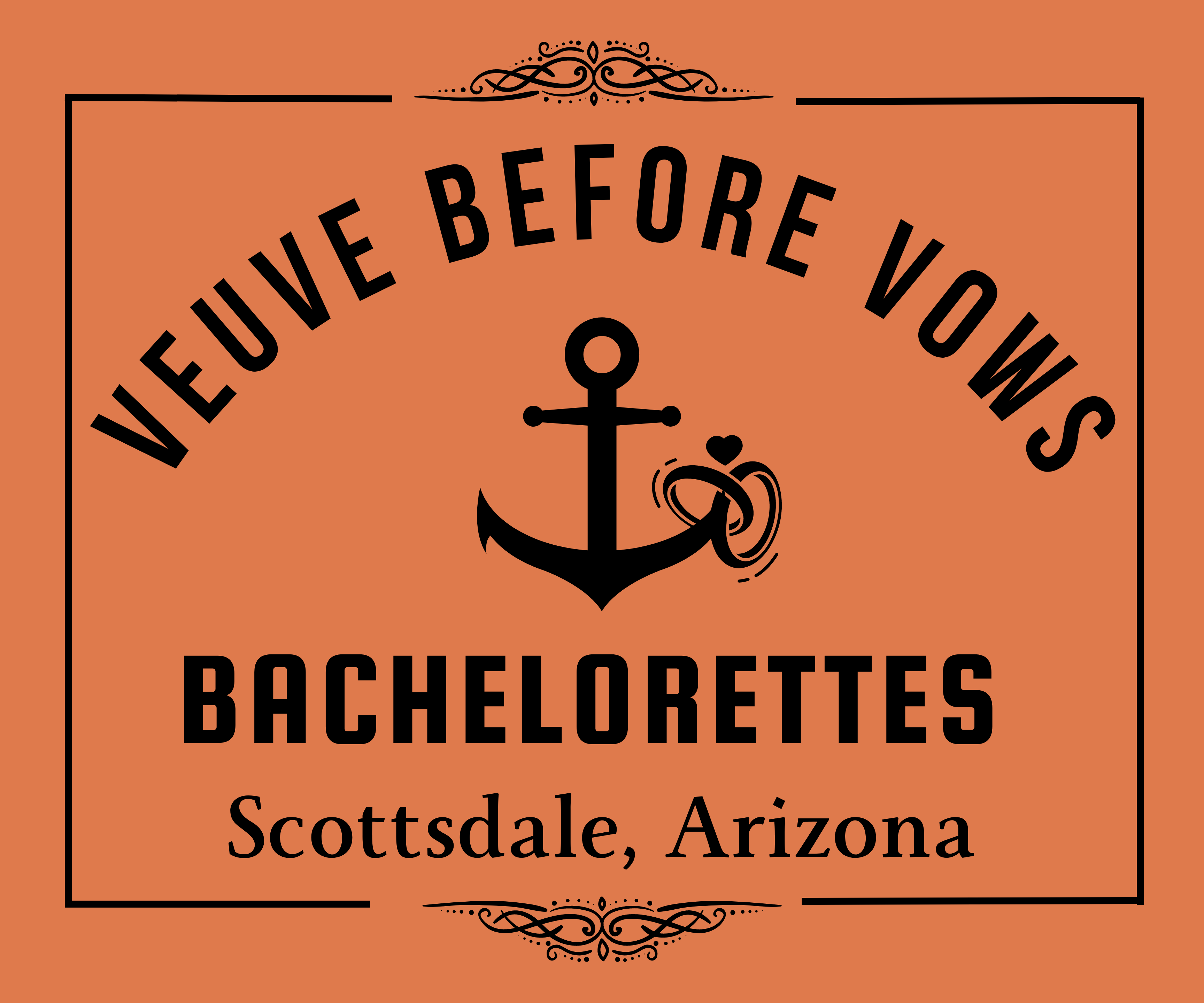 Veuve Before Vows bachelorette banner Scottsdale