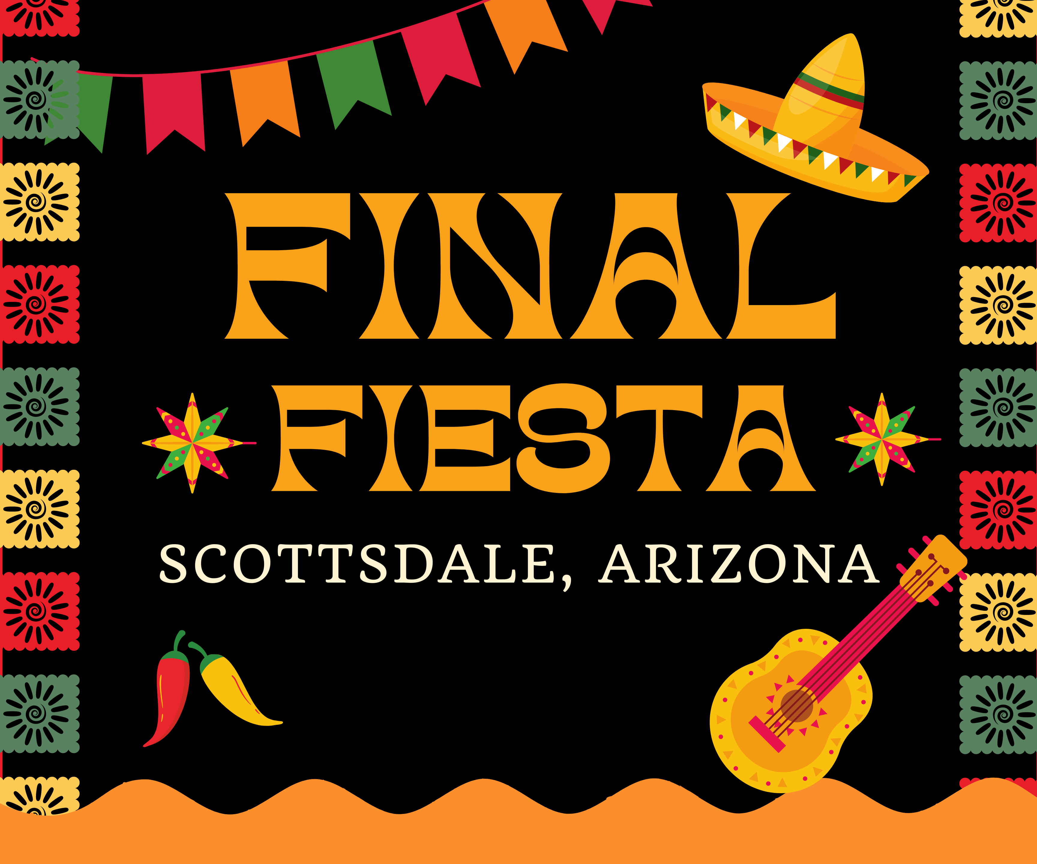 Final Fiesta bachelorette banner Scottsdale