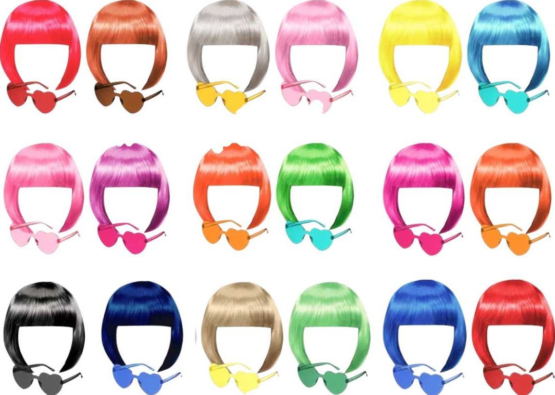 Colorful wigs for bachelorette parties in Scottsdale