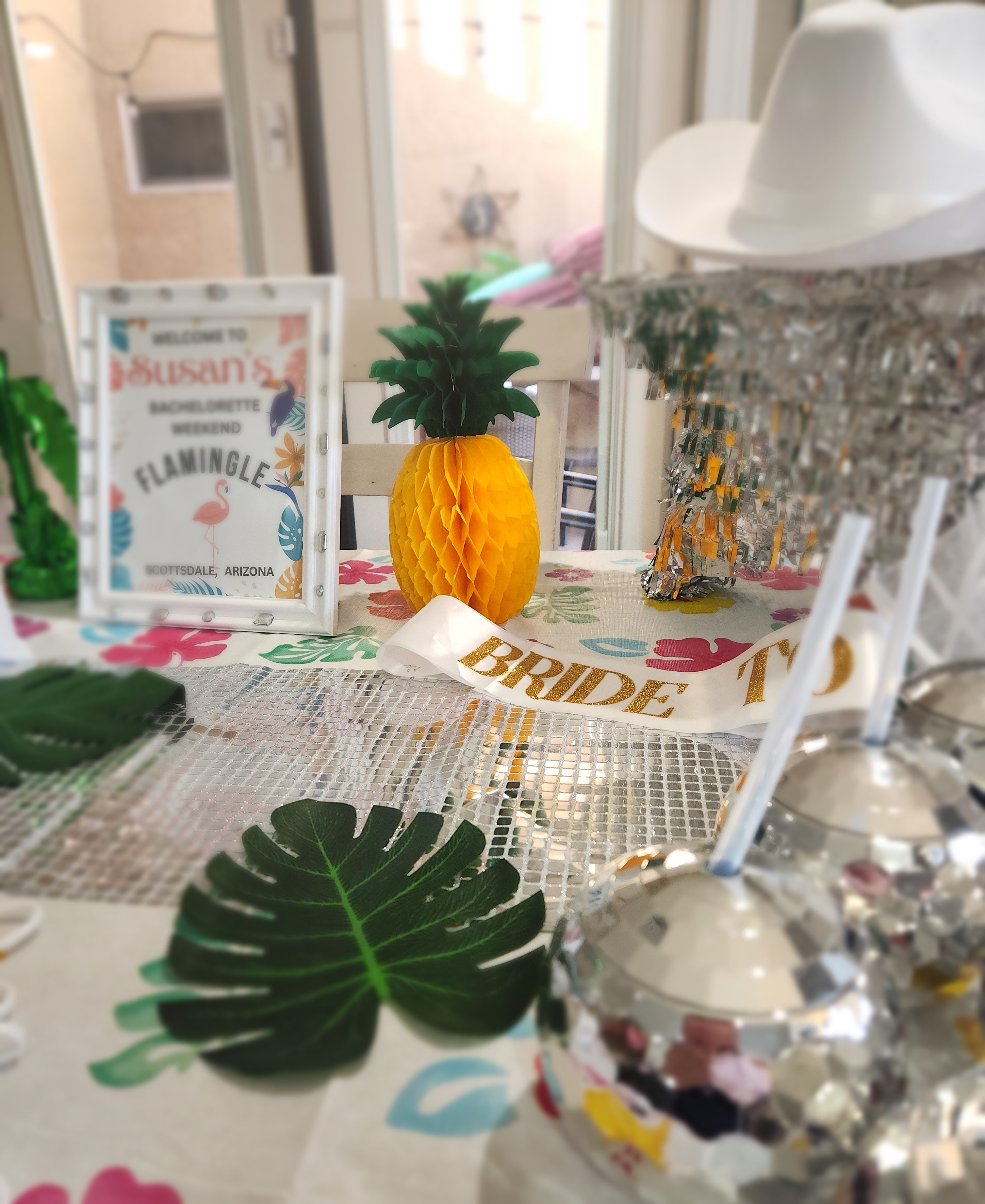 Scottsdale bachelorette party setup