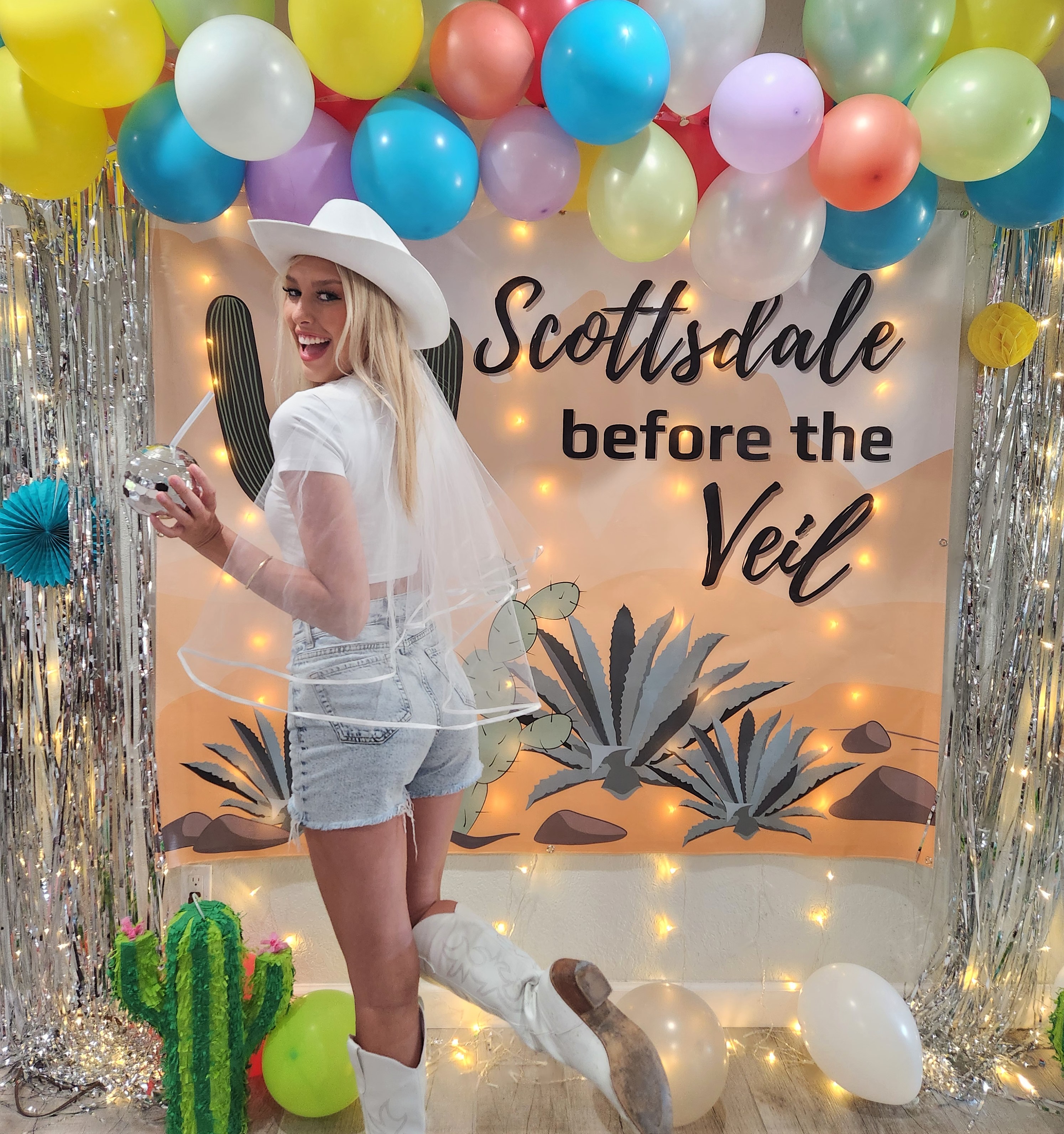 Scottsdale bachelorette party setup