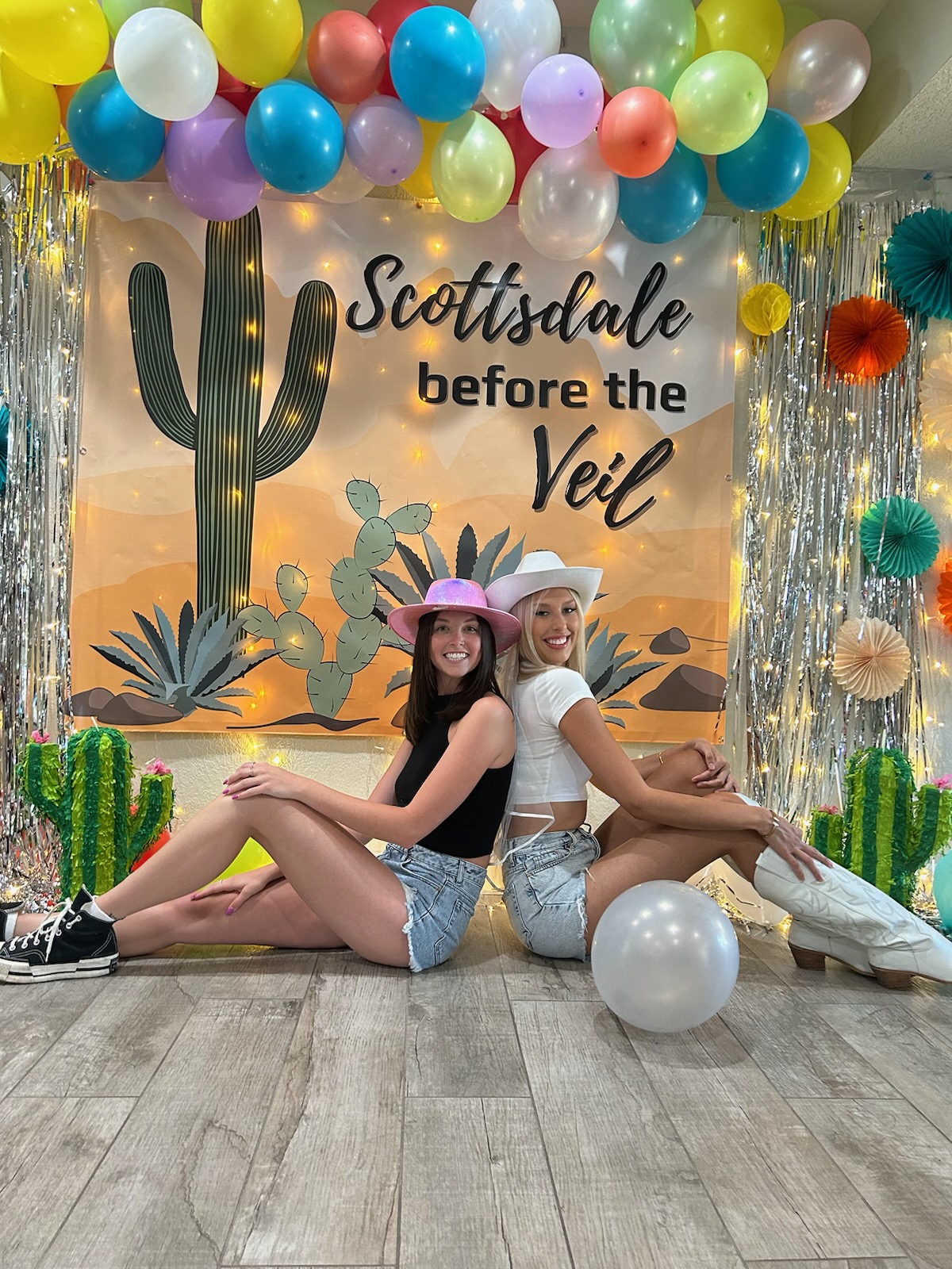 Scottsdale bachelorette party setup